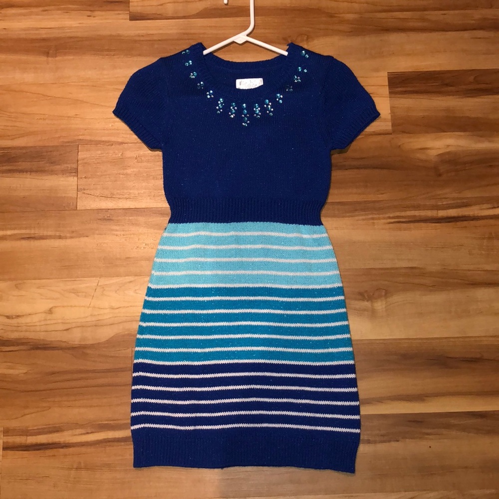 Girls blue justice dress